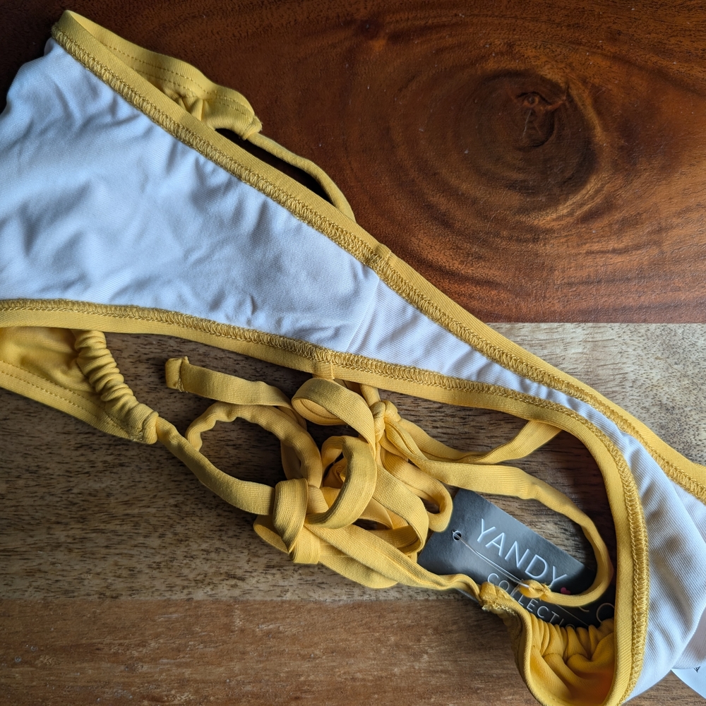 Yellow Ruffle Bikini Set - Picture 6 of 8